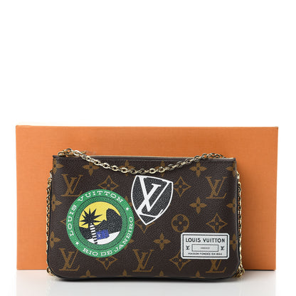 Louis Vuitton Monogram World Tour Double Zip Pochette 12 of 12