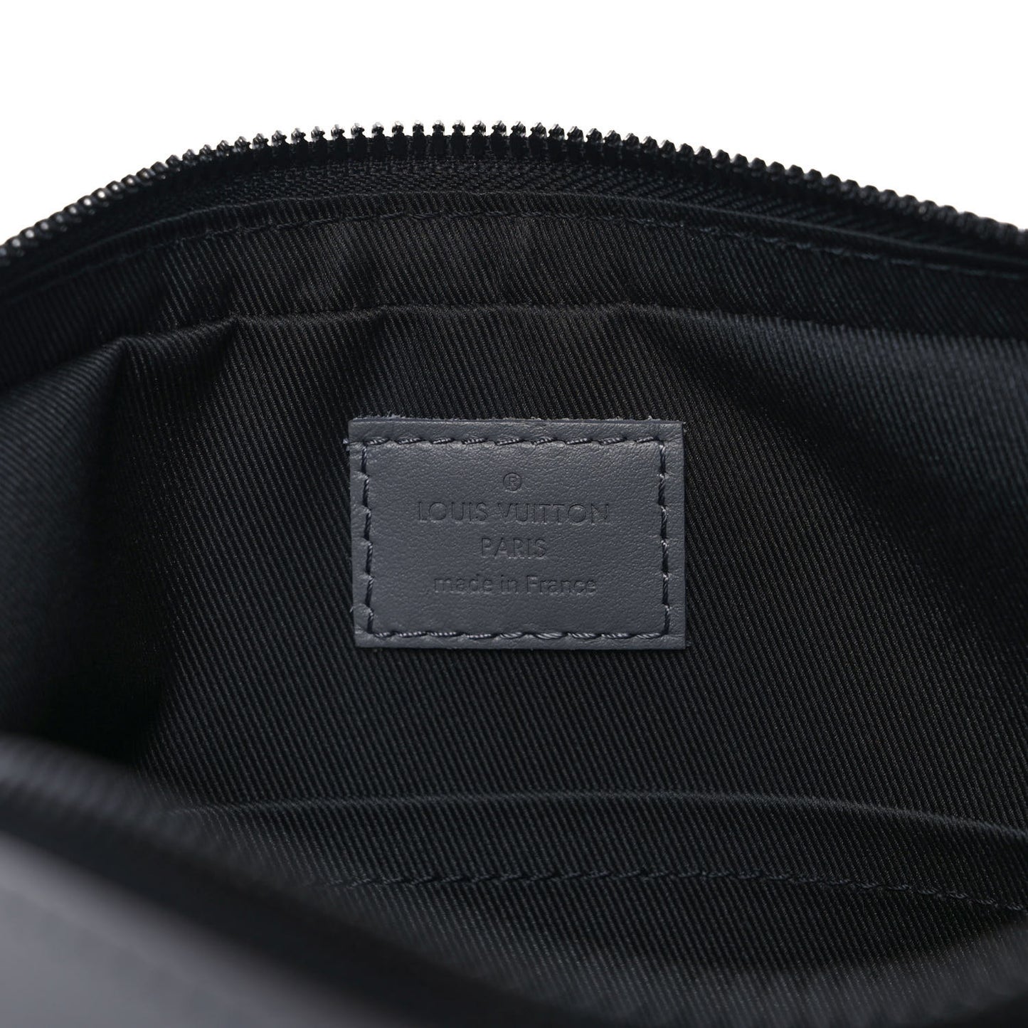 Calfskin Monogram Shadow Duo Messenger Anthracite Gray
