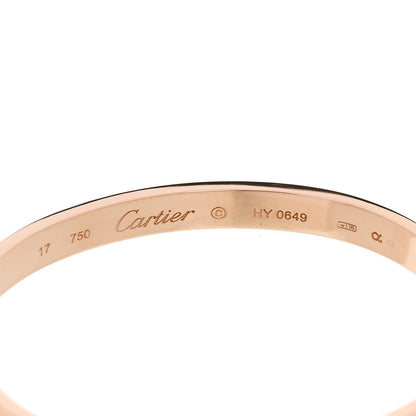Cartier 18K Pink Gold LOVE Bracelet 17 5 of 8
