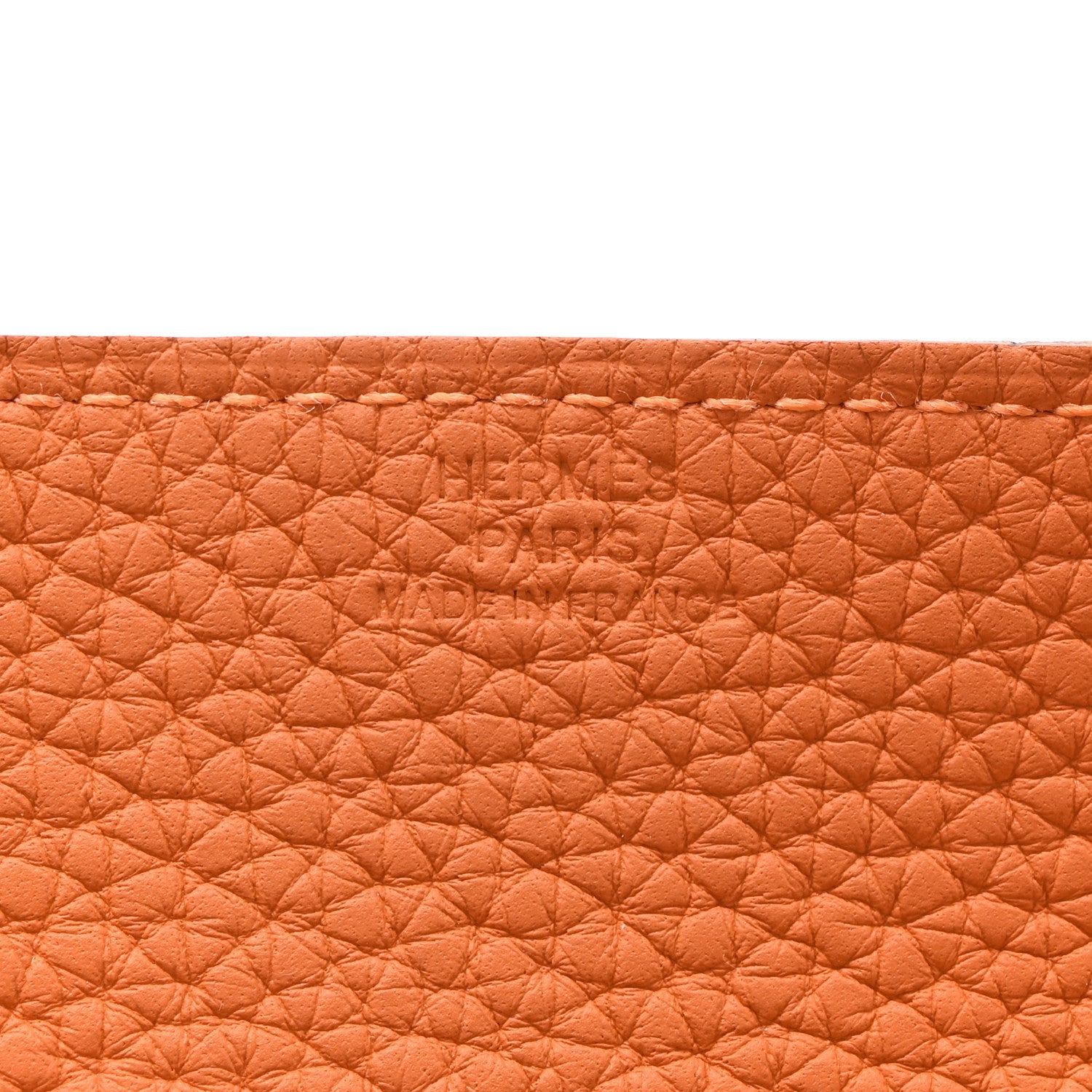 Hermes Taurillon Clemence Mises et Relances Change Tray Orange 5 of 6