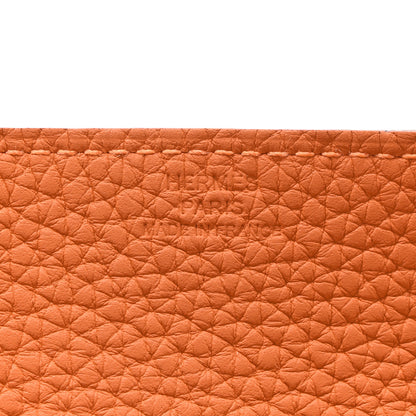 Hermes Taurillon Clemence Mises et Relances Change Tray Orange 5 of 6
