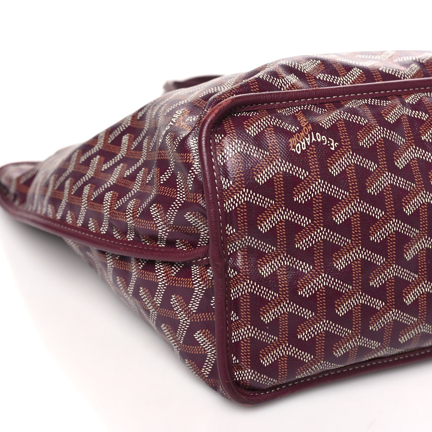 Goyard Goyardine Reversible Anjou PM Burgundy 12 of 17