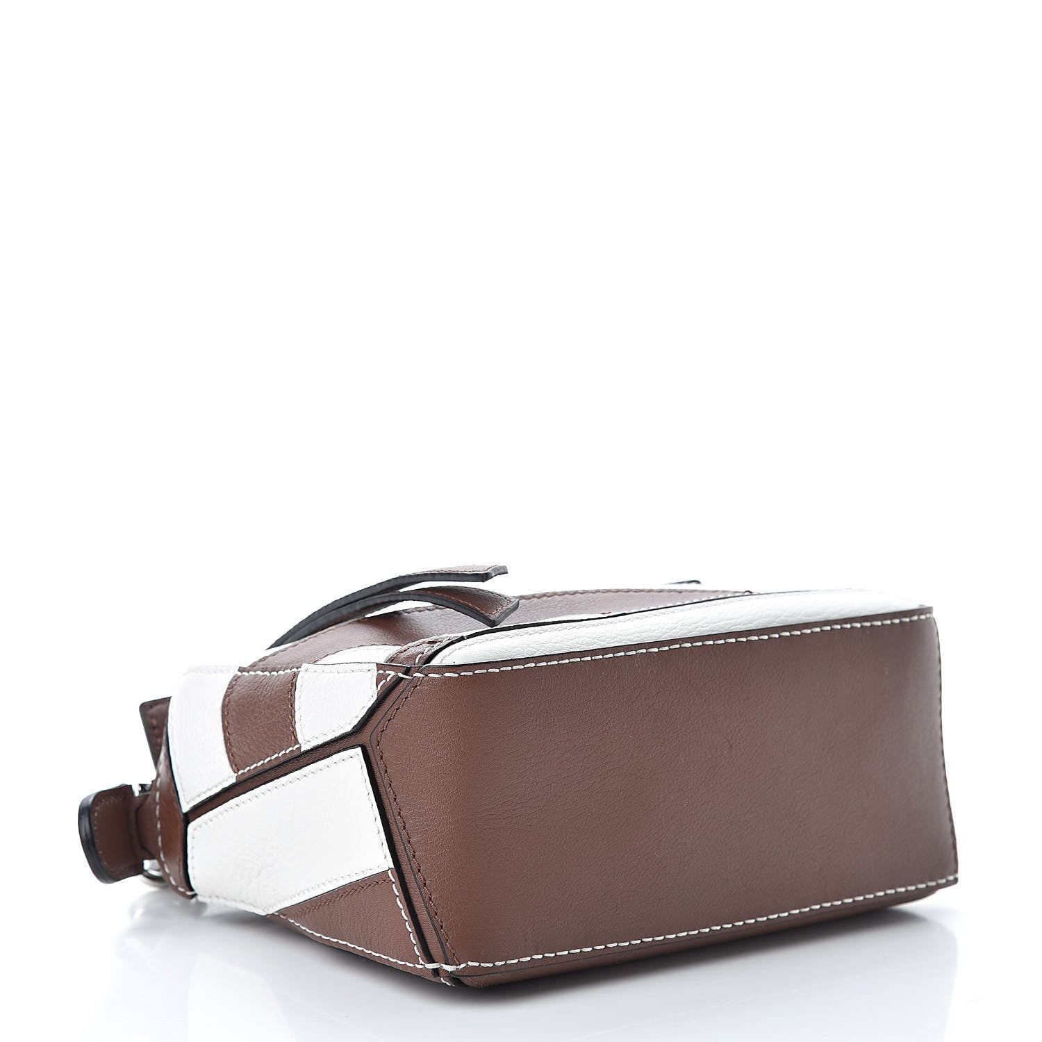 Loewe Calfskin Rugby Mini Puzzle Bag Brunette Soft White 4 of 10