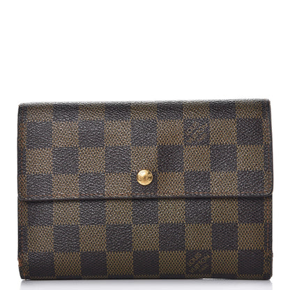 Louis Vuitton Damier Ebene Porte Tresor Etui Papier Wallet 1 of 16