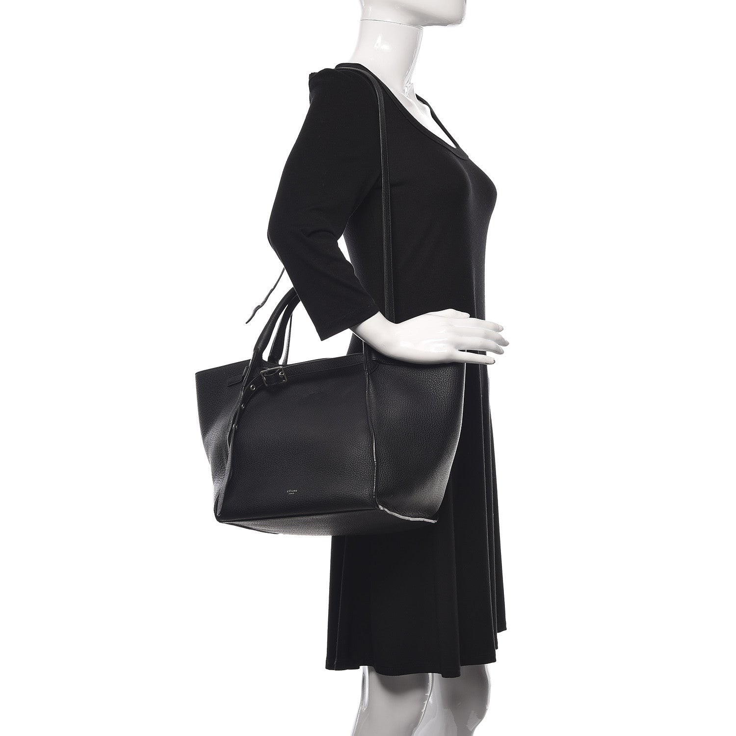 Celine Supple Grained Calfskin Small Big Bag Black 2 of 14