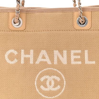 Chanel Mixed Fibers Small Deauville Tote Beige 9 of 11