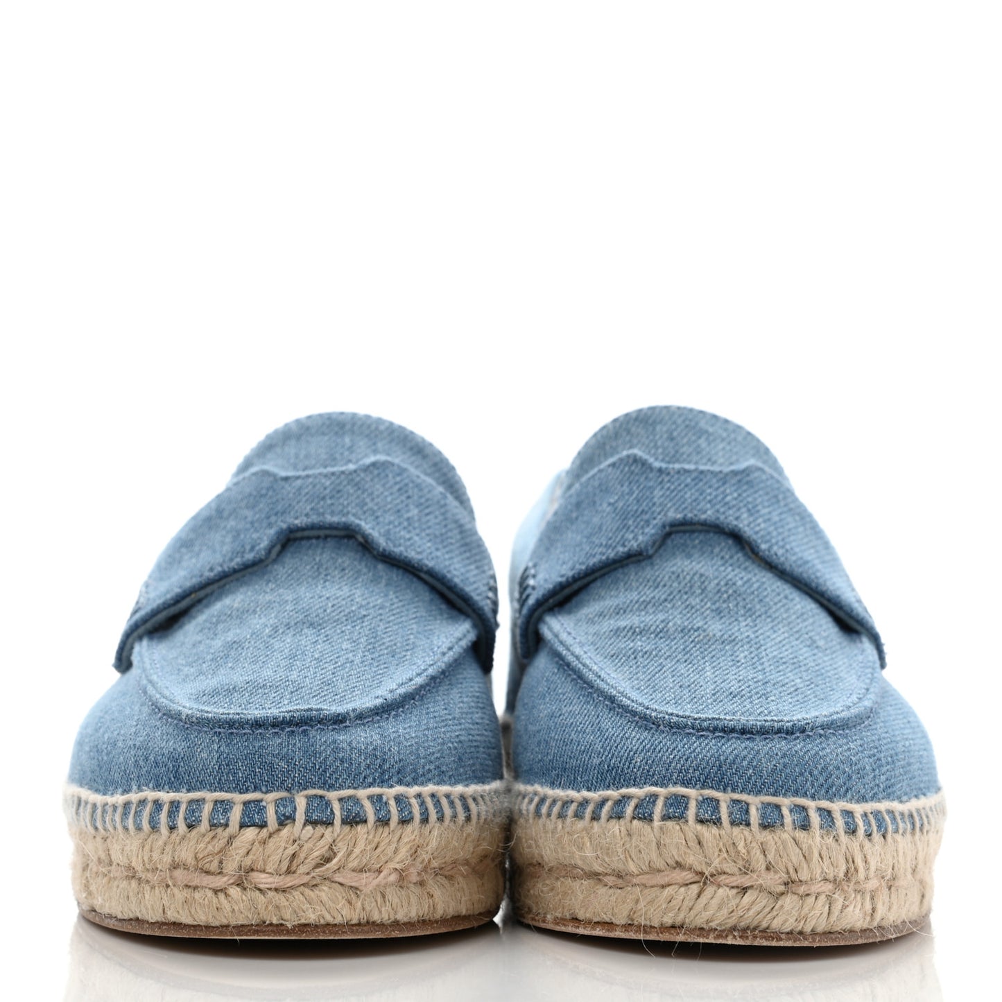 Denim Canvas Womens Trip Espadrilles 37 Bleu Clair