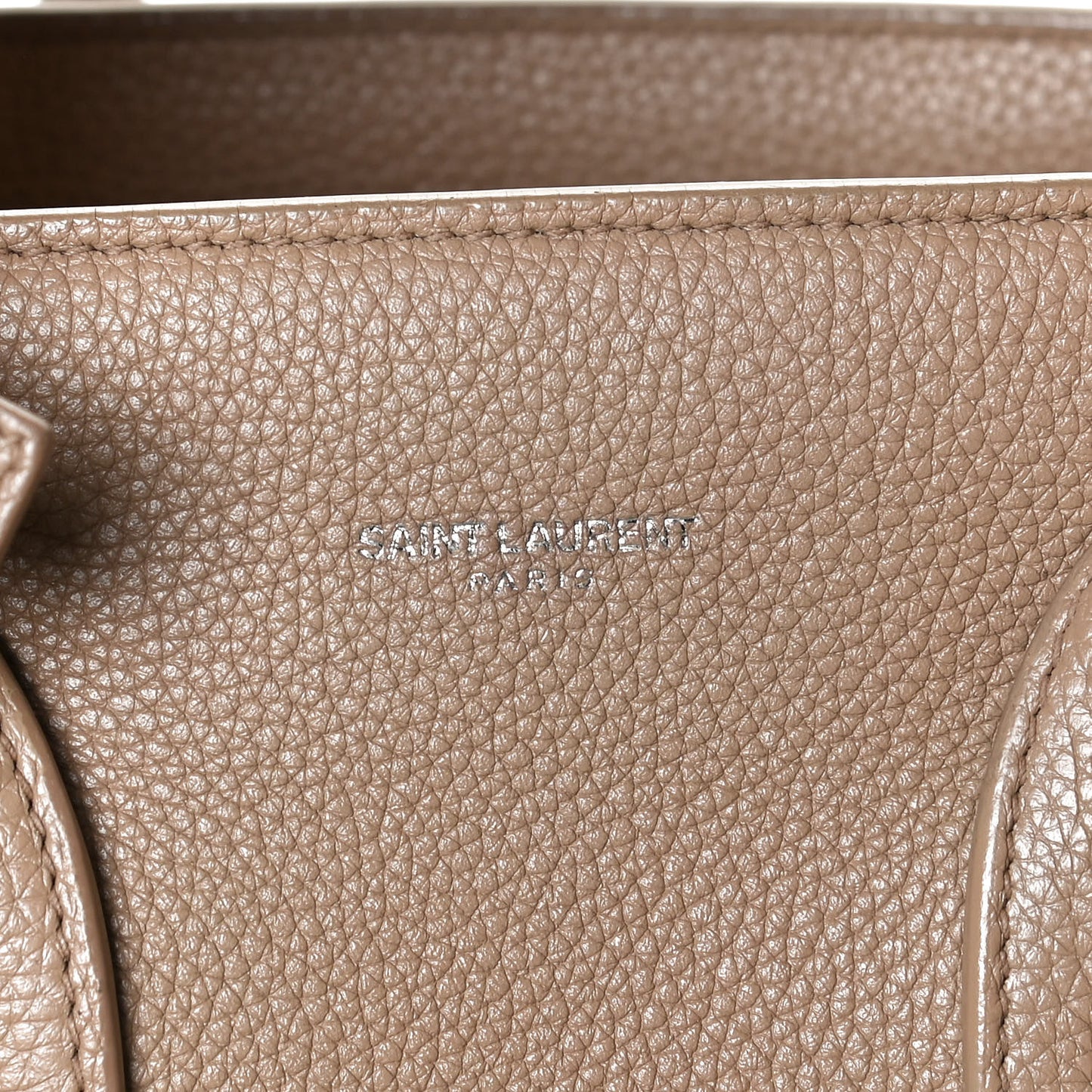 Grained Calfskin Small Supple Sac De Jour Dark Beige