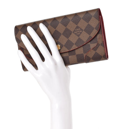 Louis Vuitton Damier Ebene Caissa Wallet Cherry 2 of 7