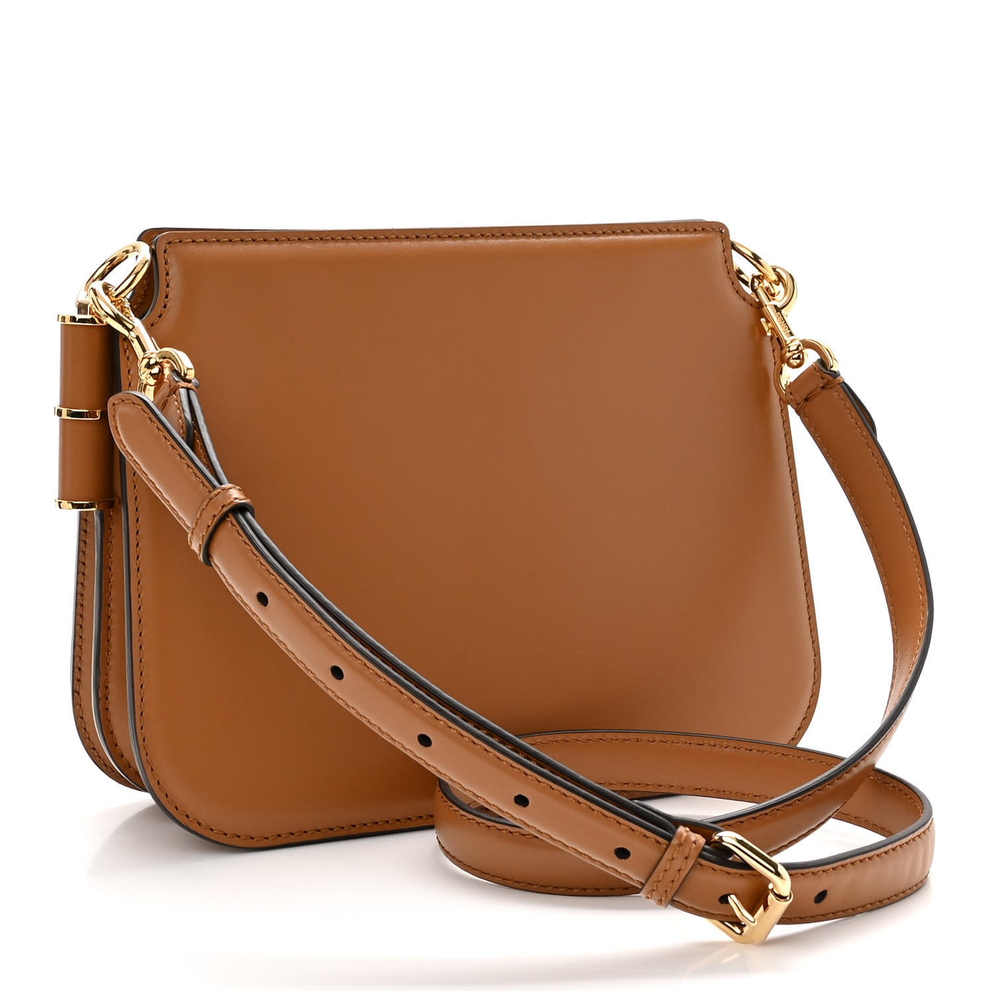 Vitello King Luxor Fendi Touch Shoulder Bag Caramello