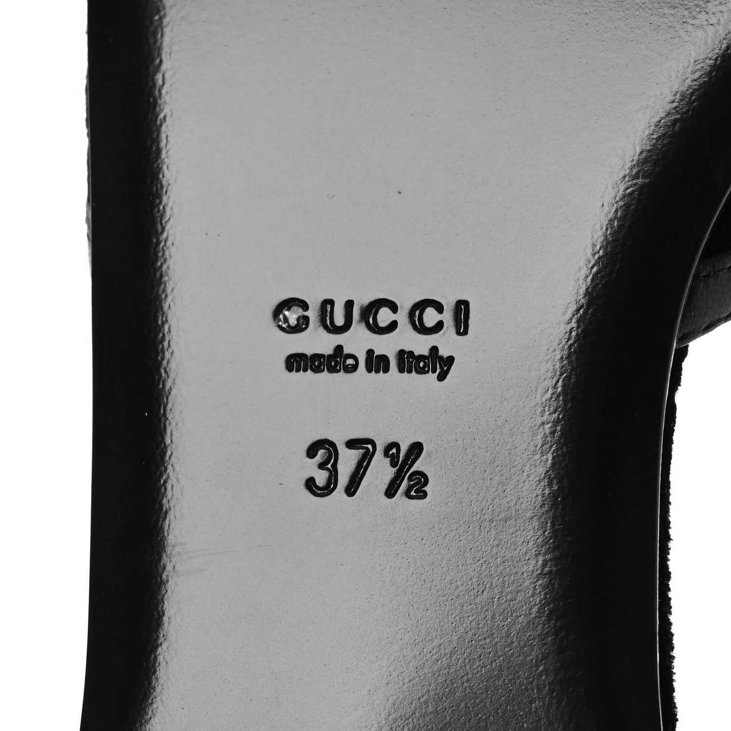 Gucci Velvet GG Monogram Slingback Ballet Flats 37.5 Black 8 of 11
