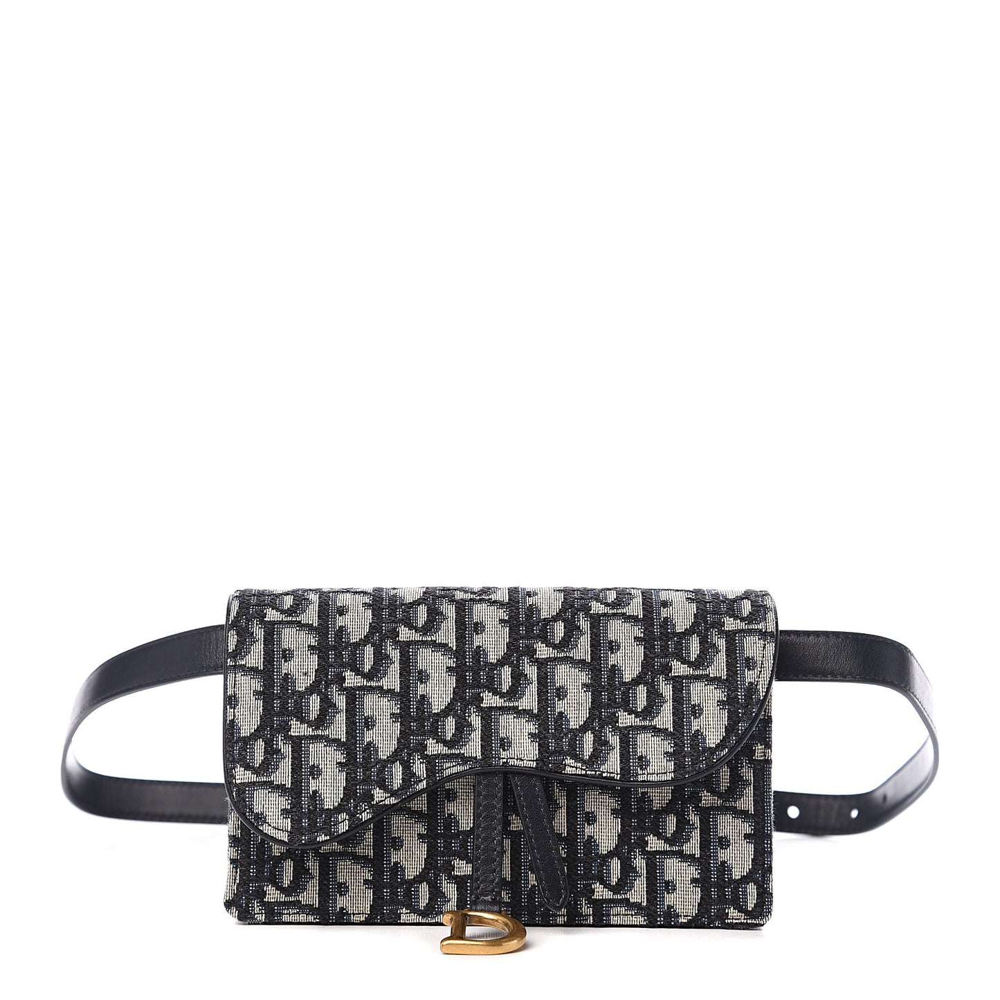 Oblique Saddle Belt Bag Blue