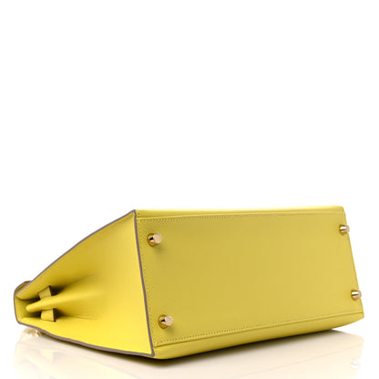 Hermes Epsom Kelly Sellier 28 Lime 4 of 14