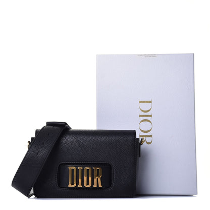 Christian Dior Grained Calfskin Dio(r)evolution Flap Bag Black 9 of 10