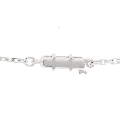 Cartier 18K White Gold Diamond Interlocking LOVE Paved Necklace 4 of 6