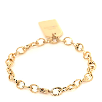Tiffany 18K Yellow Gold Diamond Clasping Link Girl Power Charm Bracelet 3 of 5