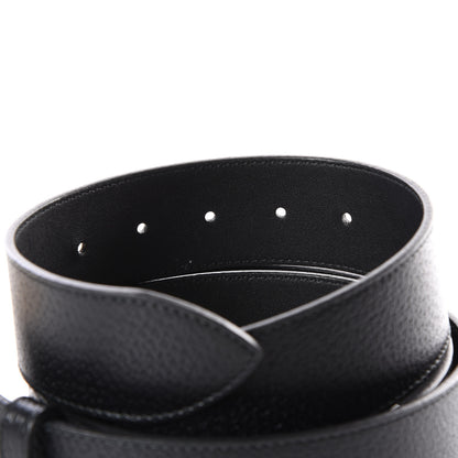 Gucci Textured Dollar Calfskin Double G 40mm Belt 120 48 Black 3 of 7