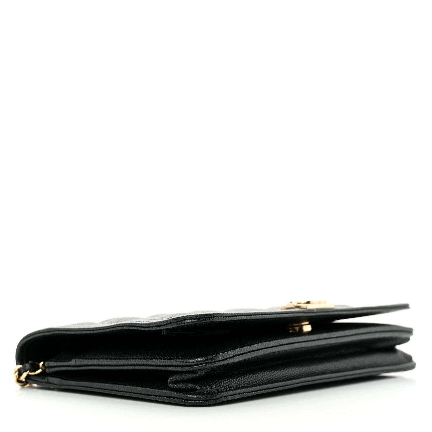 Chanel Caviar Quilted Boy Wallet On Chain WOC Black 4 of 12