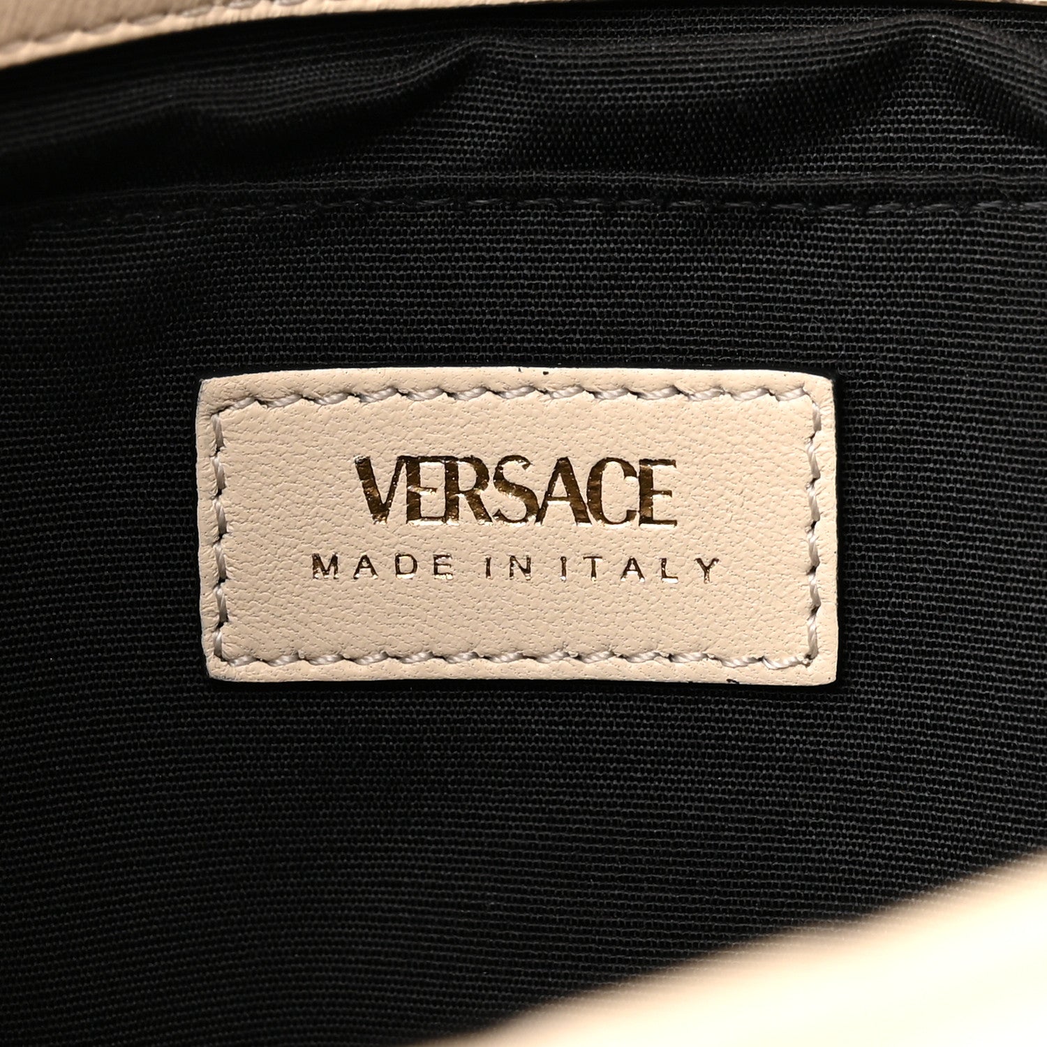 Versace Nappa Quilted Medusa Chain Crossbody Beige 6 of 13