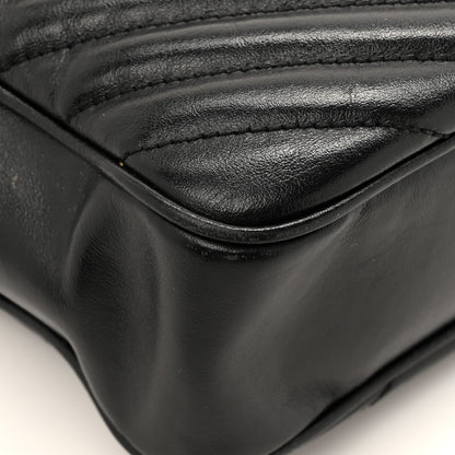 Saint Laurent Calfskin Matelasse Monogram Lou Camera Bag Black 16 of 17