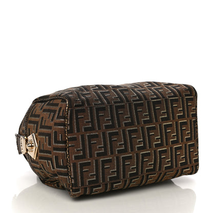 Fendi Zucca Vitello Medium Chef Boston Tobacco Oro Moro 4 of 9
