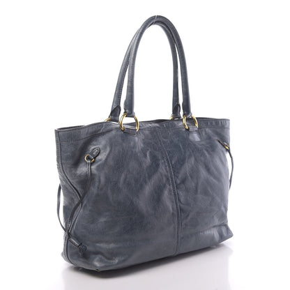 Prada Vitello Shine Tote Denim 3 of 21