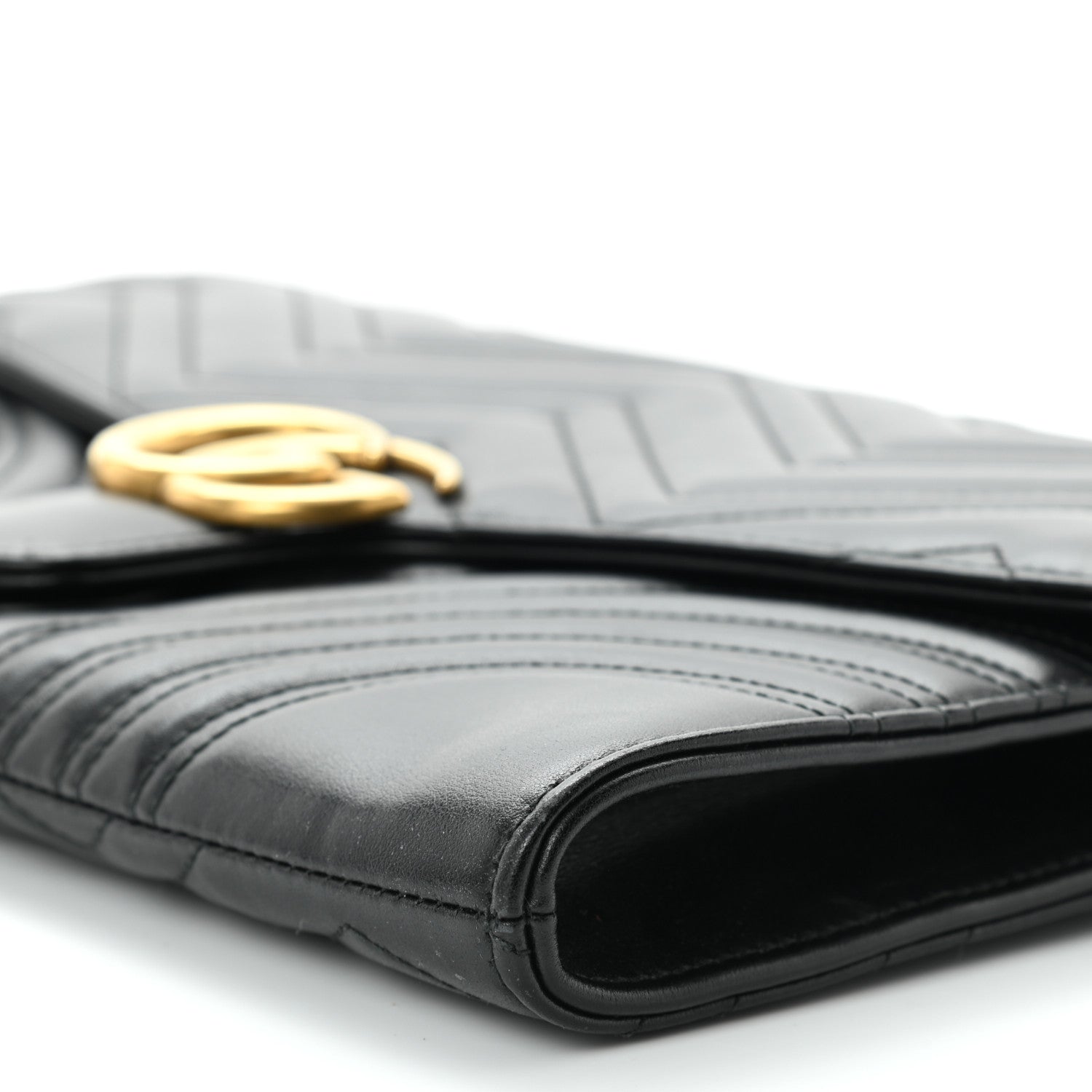 Gucci Calfskin Matelasse GG Marmont Clutch Black 10 of 10