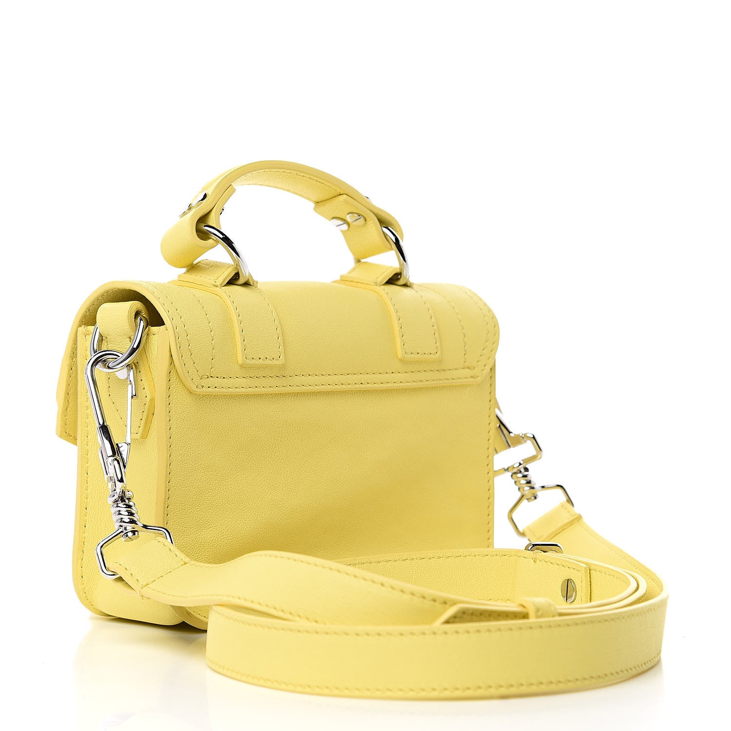 Proenza Schouler Lambskin Micro PS1 Satchel Canary Yellow 3 of 10