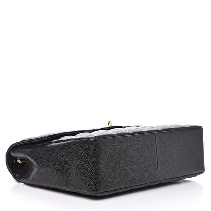 Chanel Caviar Quilted Jumbo Single Flap Black 4 of 13
