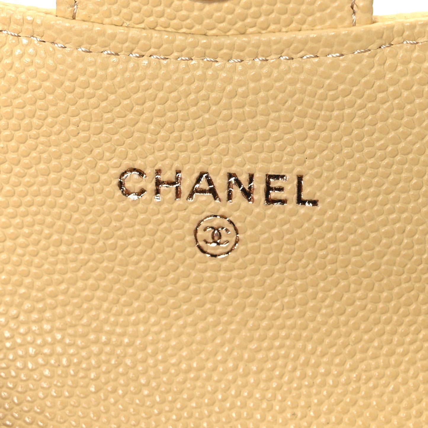Caviar Quilted Mini Chain Belt Bag Light Yellow