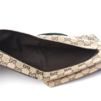 Gucci GG Monogram Double Pocket Belt Bag Dark Brown 5 of 11