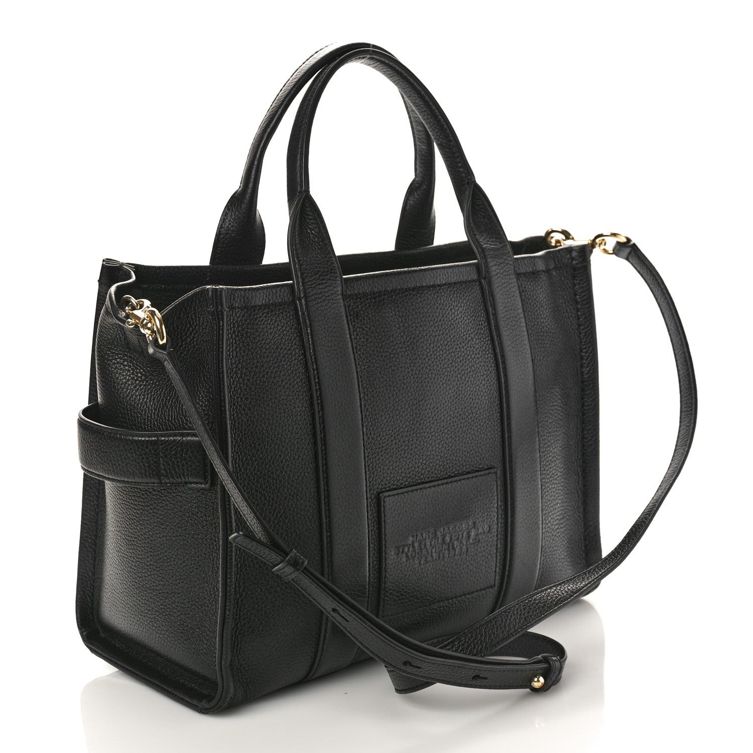 Marc Jacobs Grained Calfskin Medium The Tote Bag Black 2 of 12