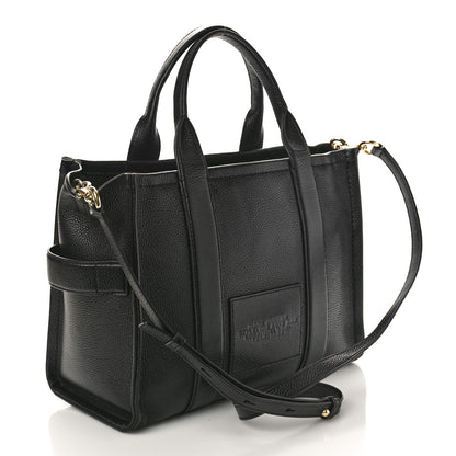 Marc Jacobs Grained Calfskin Medium The Tote Bag Black 2 of 12