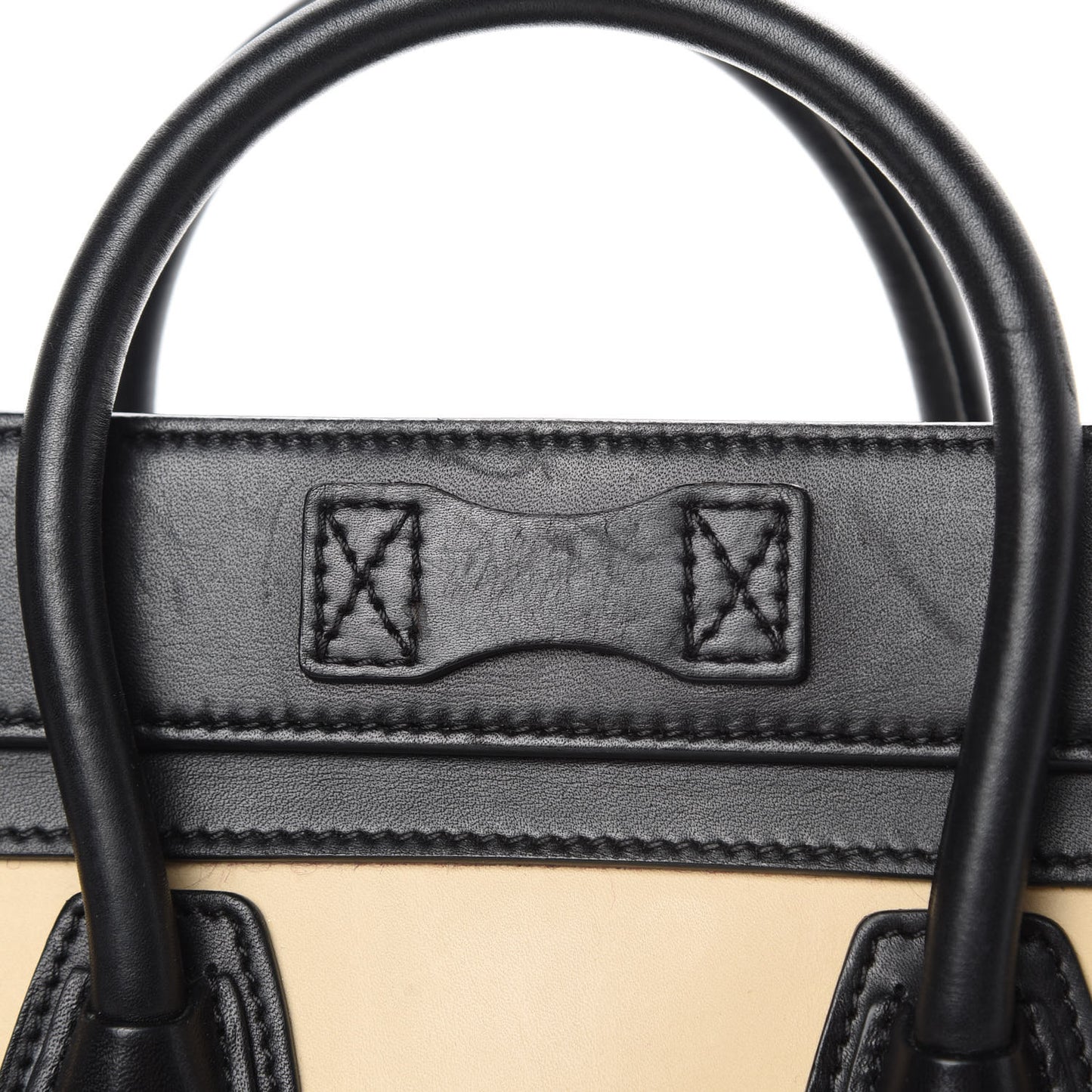 Satin Calfskin Nano Tri-Color Luggage Seashell