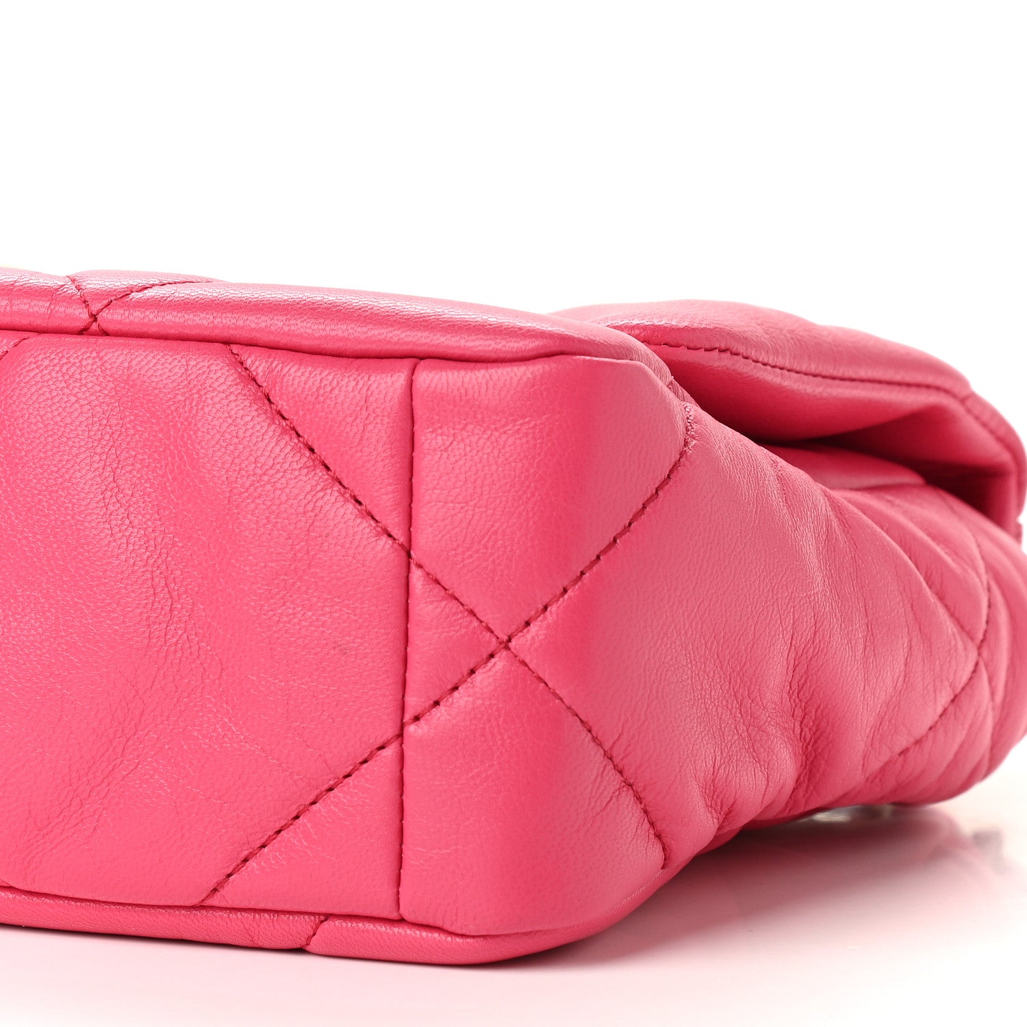Chanel Goatskin Quilted Medium Chanel 19 Flap Pink 9 of 9