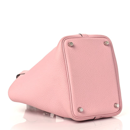 Hermes Taurillon Clemence Picotin Lock 18 PM Rose Sakura 4 of 10