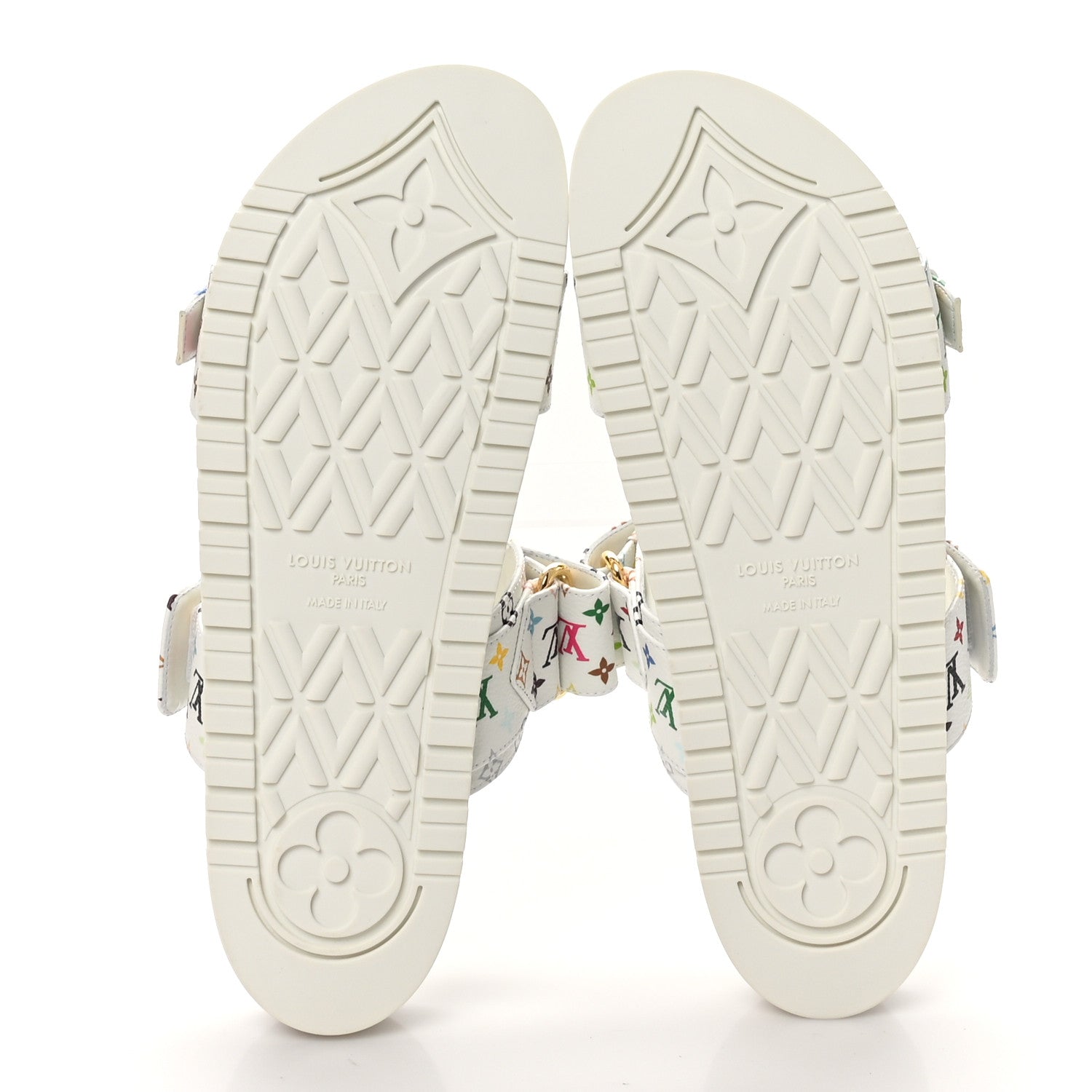 Louis Vuitton LV X TM Monogram Multicolor Bom Dia Comfort Mule Sandals 39.5 White 8 of 9
