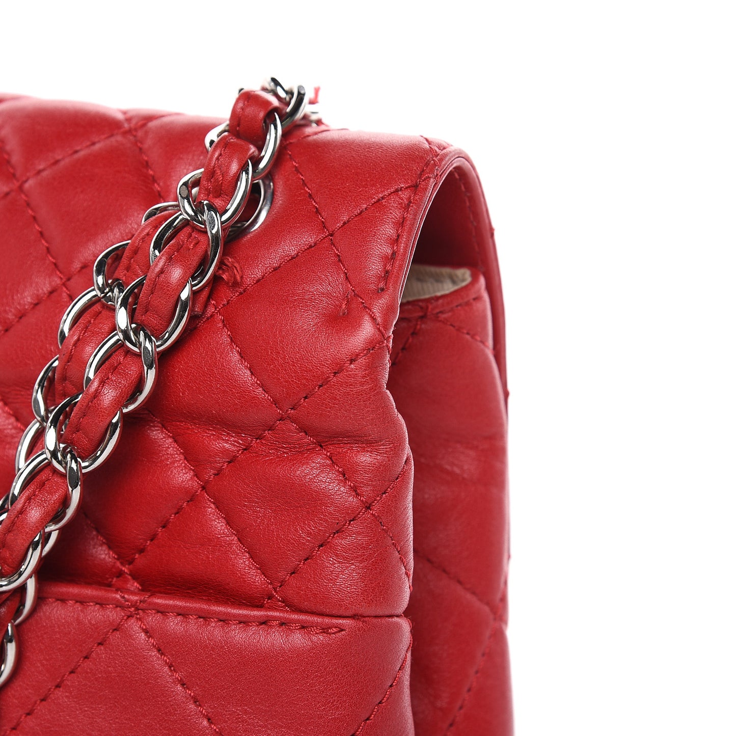 Calfskin Quilted In The Business Flap Red