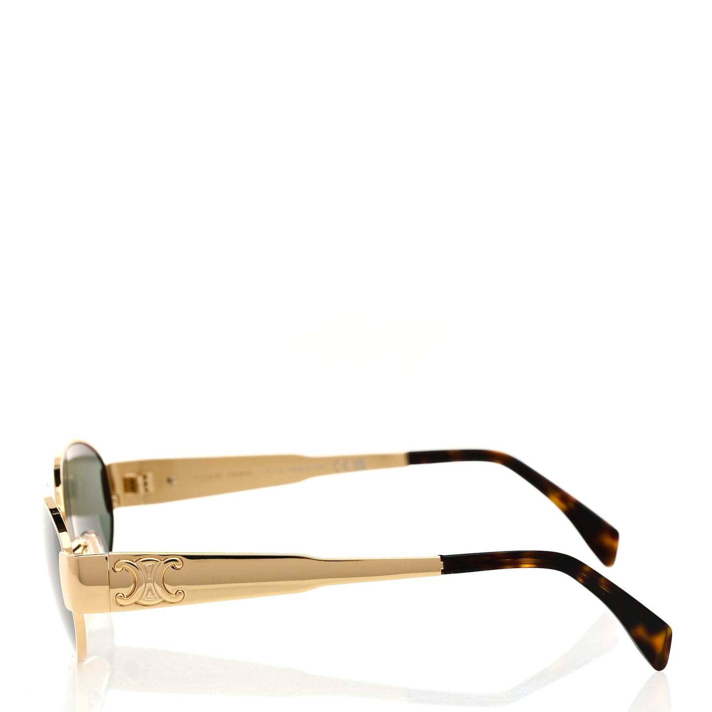 Metal Triomphe 01 Sunglasses CL40235U Gold Green
