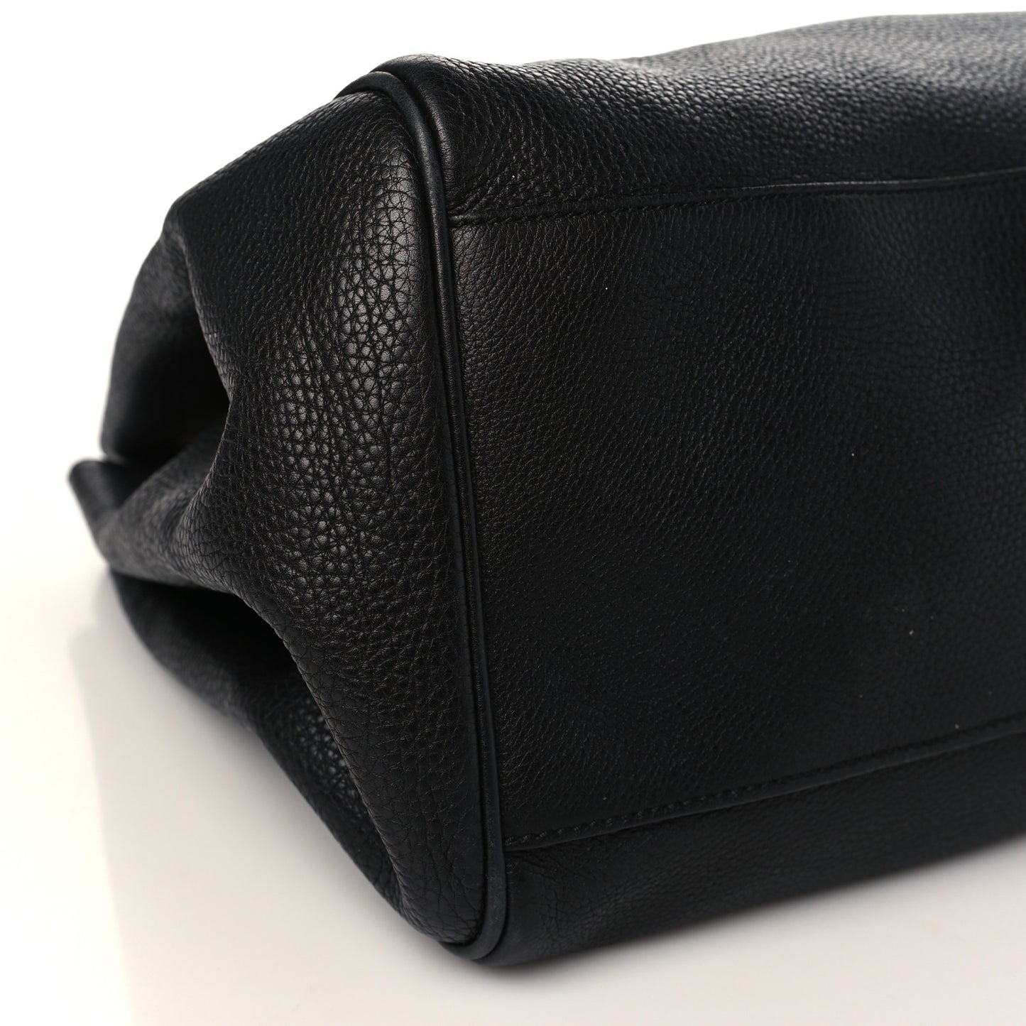Calfskin Medium Emily Shoulder Bag Black
