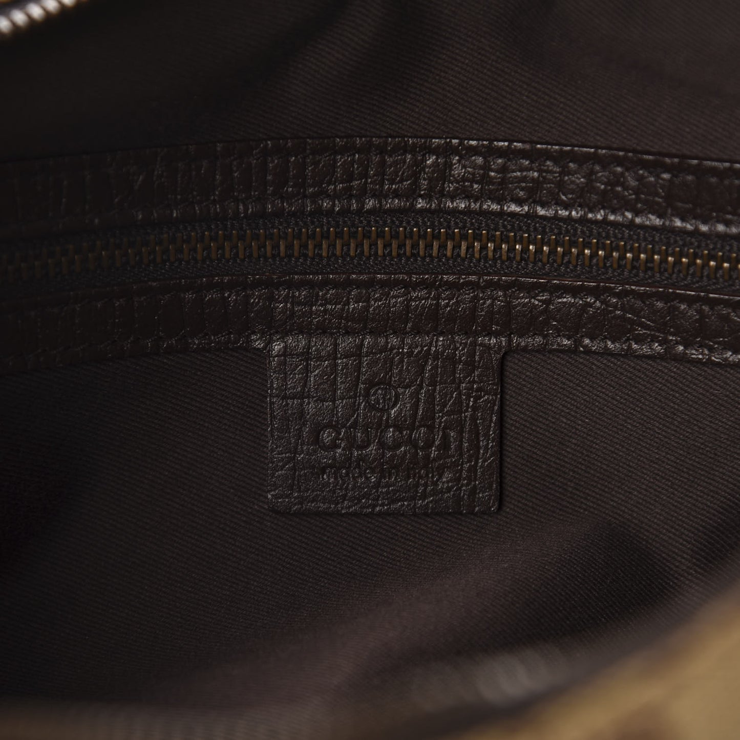 Monogram Medium Horsebit Chain Hobo Dark Brown
