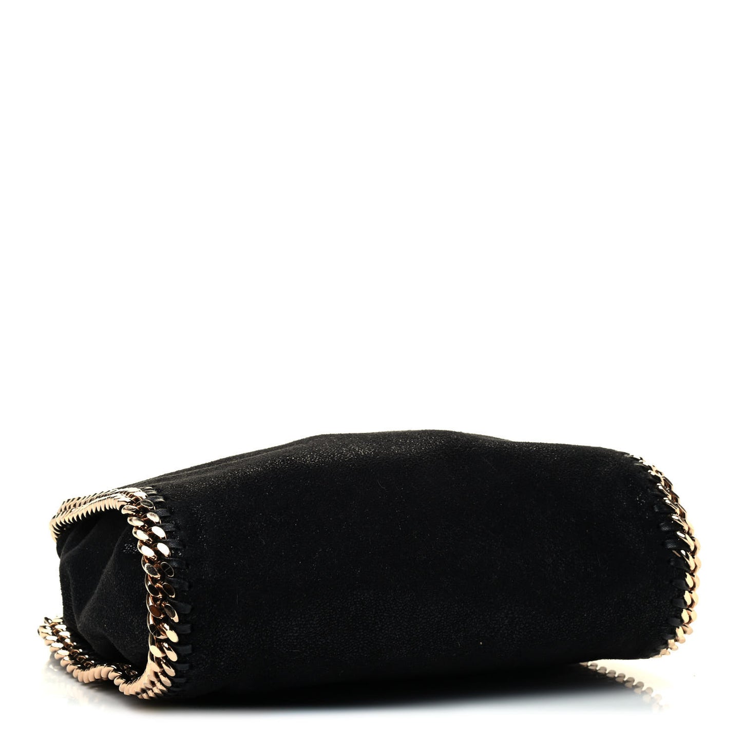 Shaggy Deer Mini Falabella Fold Over Tote Black