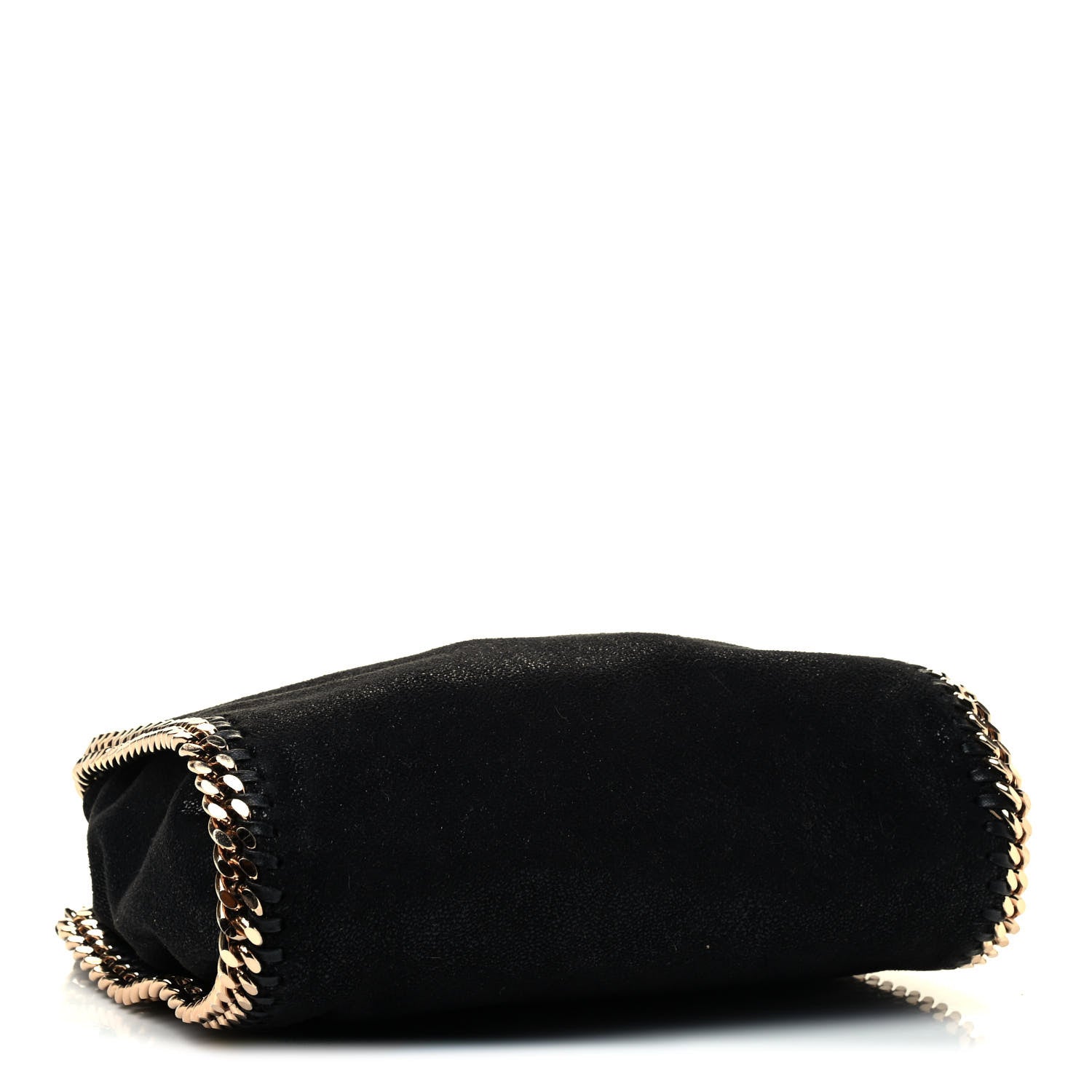 Stella McCartney Shaggy Deer Mini Falabella Fold Over Tote Black 3 of 4