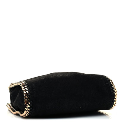 Stella McCartney Shaggy Deer Mini Falabella Fold Over Tote Black 3 of 4