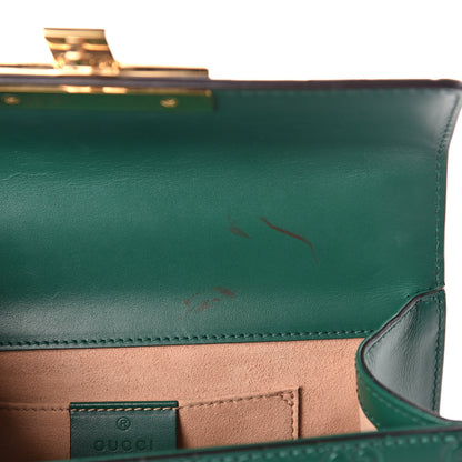 Gucci Guccissima Small Padlock Shoulder Bag Emerald 8 of 10