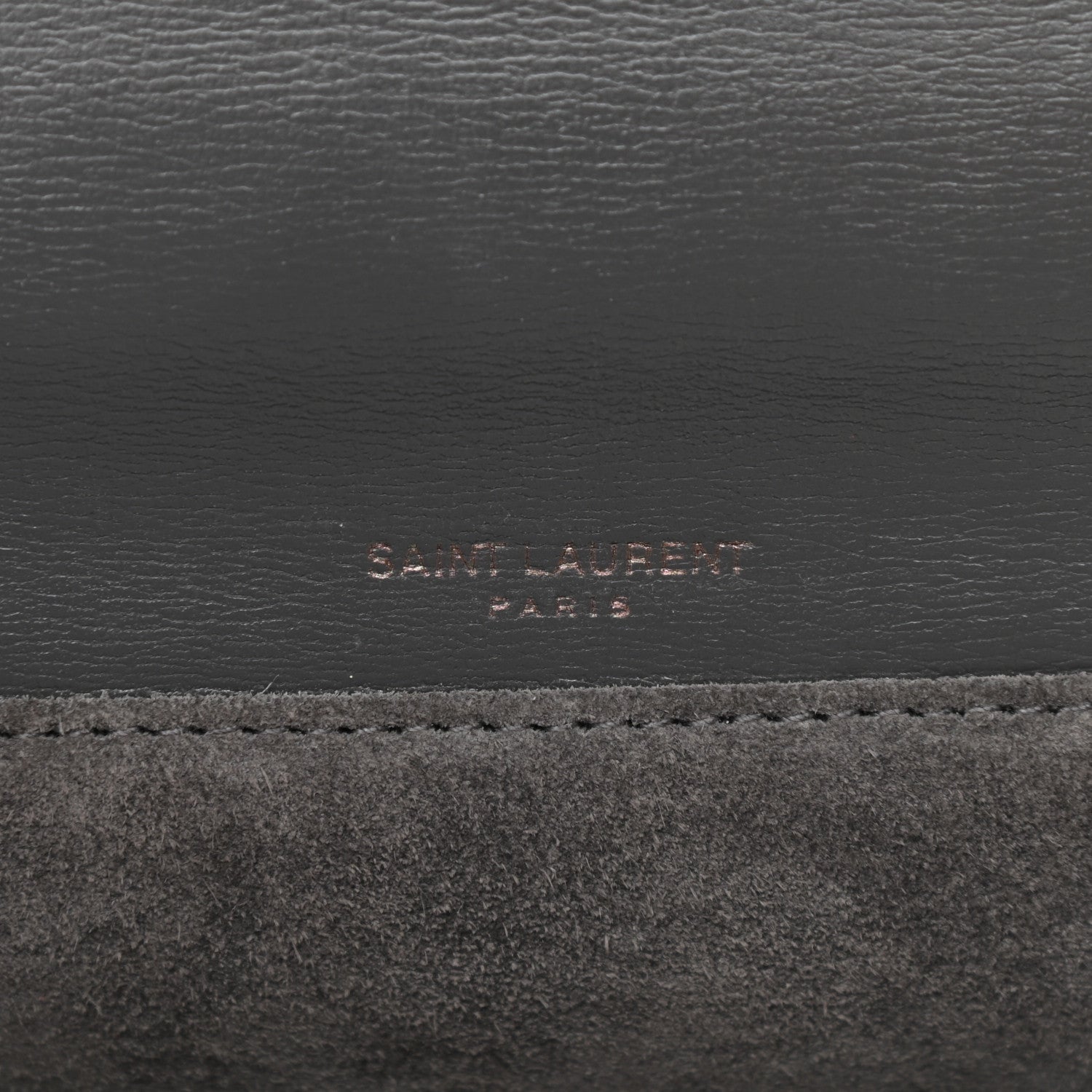 Saint Laurent Smooth Calfskin Suede Medium Bellechasse Grey 6 of 16