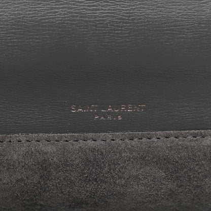 Saint Laurent Smooth Calfskin Suede Medium Bellechasse Grey 6 of 16