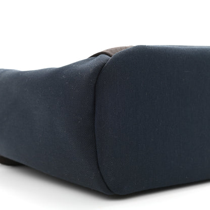 Hermes Canvas The Grooming Bag Bleu Navy Feu 11 of 13