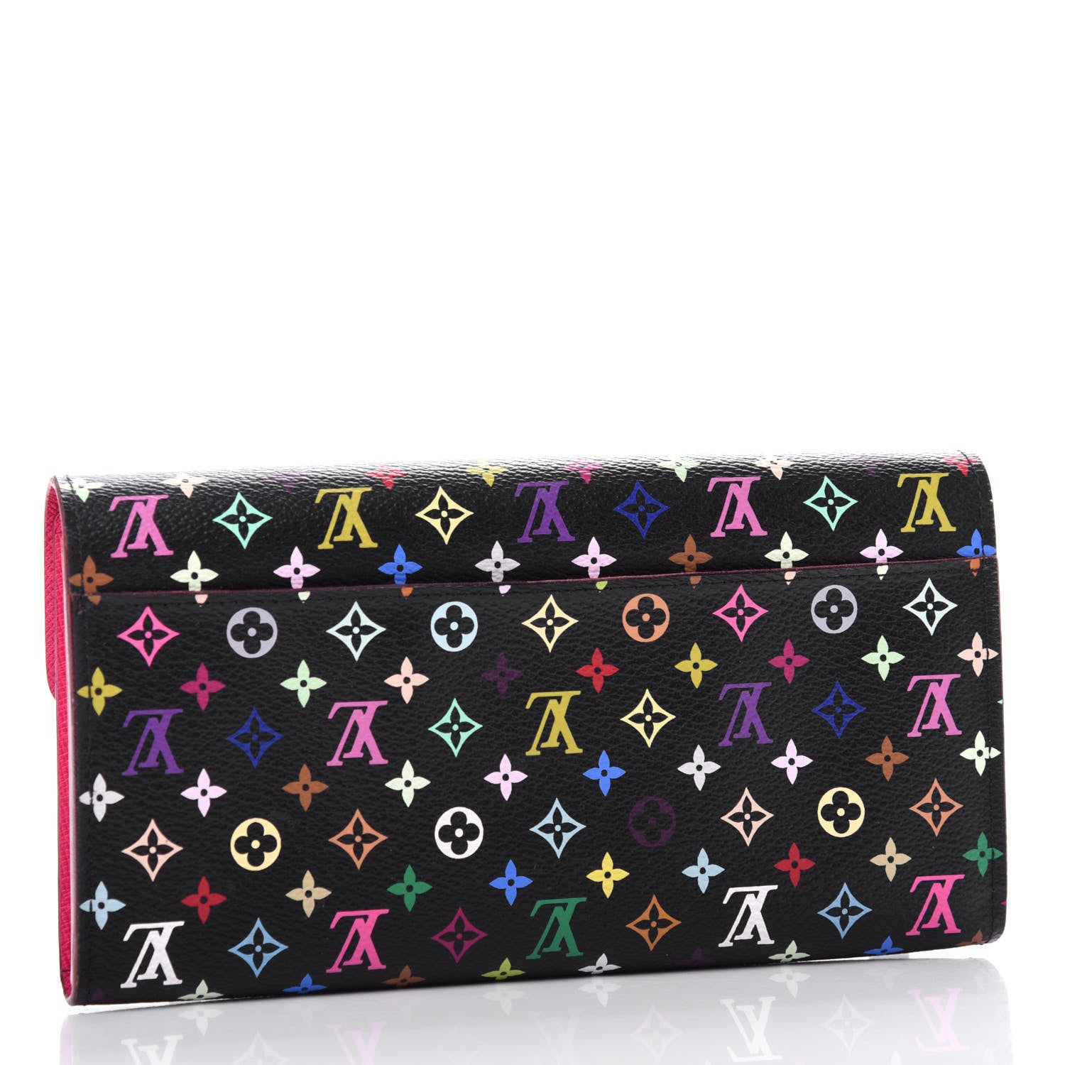 Louis Vuitton Monogram Multicolor Sarah Wallet NM Black Grenade 3 of 7