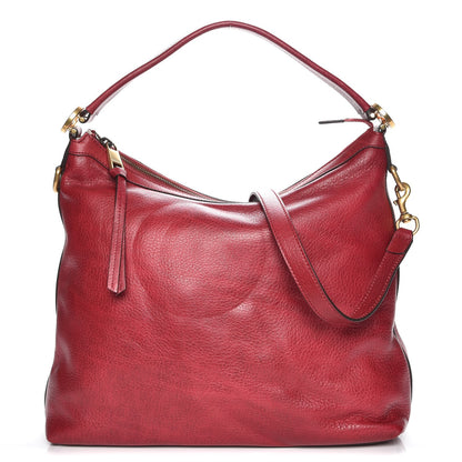 Gucci Pebbled Calfskin Small Miss GG Hobo Red 1 of 8